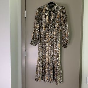 Snakeskin Print Dress